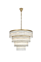 Elegant 1070G40SG - Harlow 40 inch Chandelier in Satin Gold