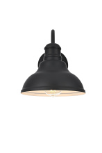 Elegant OD802W10BK - Callen 9 inch Outdoor Wall sconce in Black
