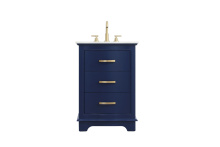 Elegant VF10224BL - Knox 24 inch Single Bathroom Vanity in Blue