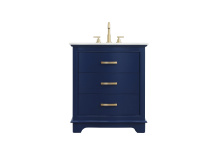Elegant VF10230BL - Knox 30 inch Single Bathroom Vanity in Blue