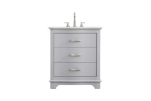 Elegant VF10230GR - Knox 30 inch Single Bathroom Vanity in Grey