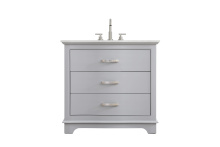 Elegant VF10236GR - Knox 36 inch Single Bathroom Vanity in Grey