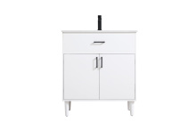 Elegant VF25030MWH - Chandler 30 inch Single Bathroom Vanity in White