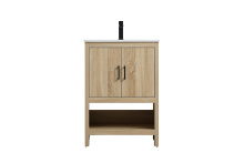 Elegant VF25224MW - Ira 24 inch Single Bathroom Vanity in Mango Wood