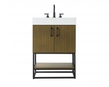 Elegant VF29224MCB - 24 inch Single Bathroom Vanity in Chestnut Brown