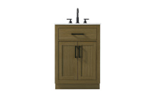 Elegant VF29724MCB - Alden 24 inch Single Bathroom Vanity in Chestnut Brown