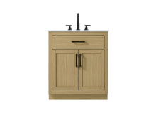 Elegant VF29730MHB - Alden 30 inch Single Bathroom Vanity in Honey Brown