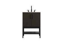 Elegant VF60724MMB - 24 inch Single Bathroom Vanity in Mocha Brown