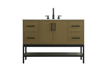 Elegant VF60748MCB - 48 inch Single Bathroom Vanity in Chestnut Brown
