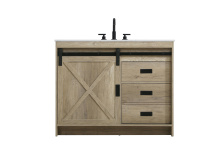 Elegant VF90542NT - Austin 42 inch Single Bathroom Vanity in Natural Oak