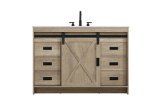 Elegant VF90548NT - Austin 48 inch Single Bathroom Vanity in Natural Oak
