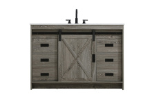 Elegant VF90548RG - Austin 48 inch Single Bathroom Vanity in Rustic Grey