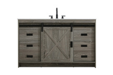 Elegant VF90554RG - Austin 54 inch Single Bathroom Vanity in Rustic Grey