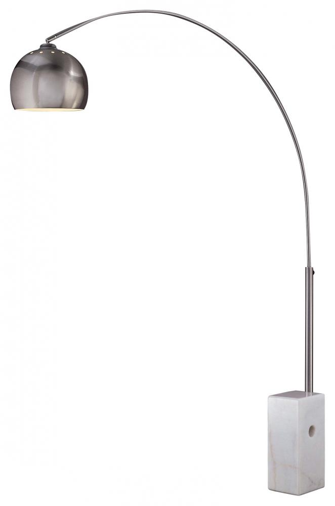 GEORGE&#39;S READING ROOM™ - 1 LIGHT ARC FLOOR LAMP MARBLE BASE